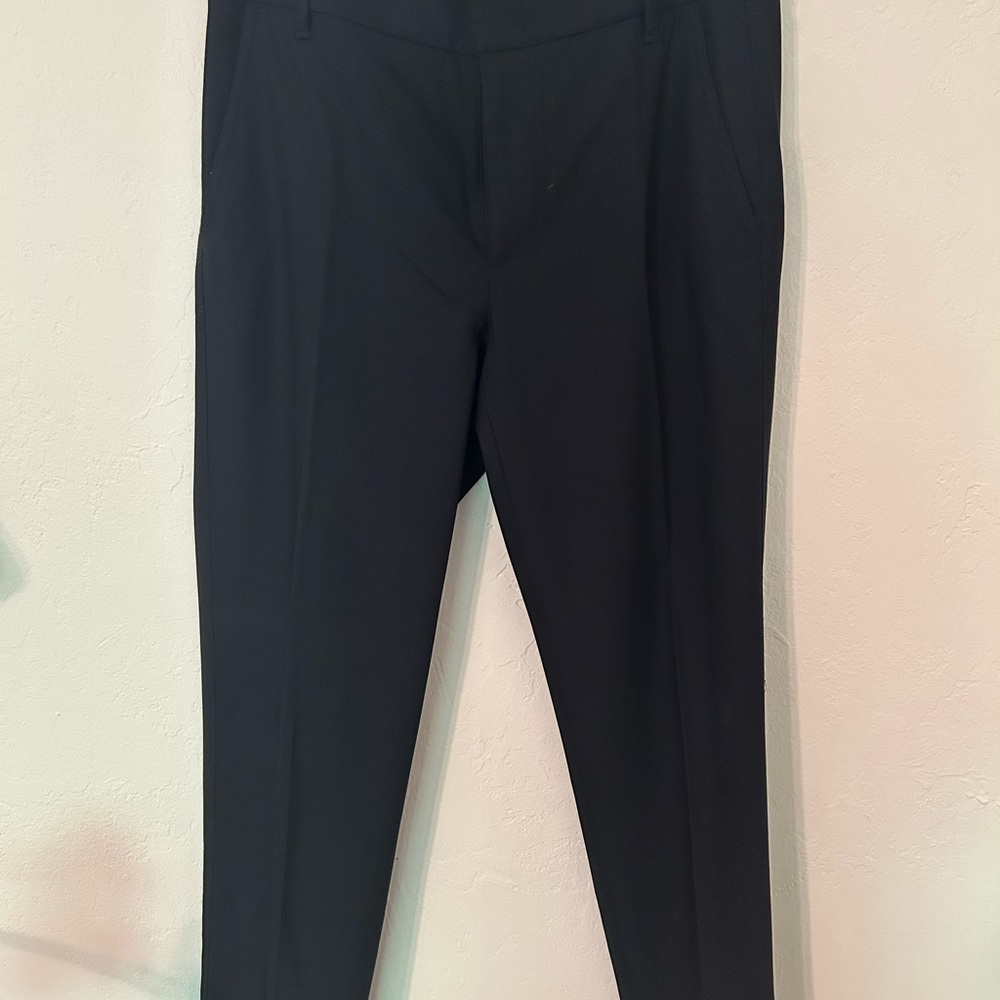 Black Wool Vince Trousers